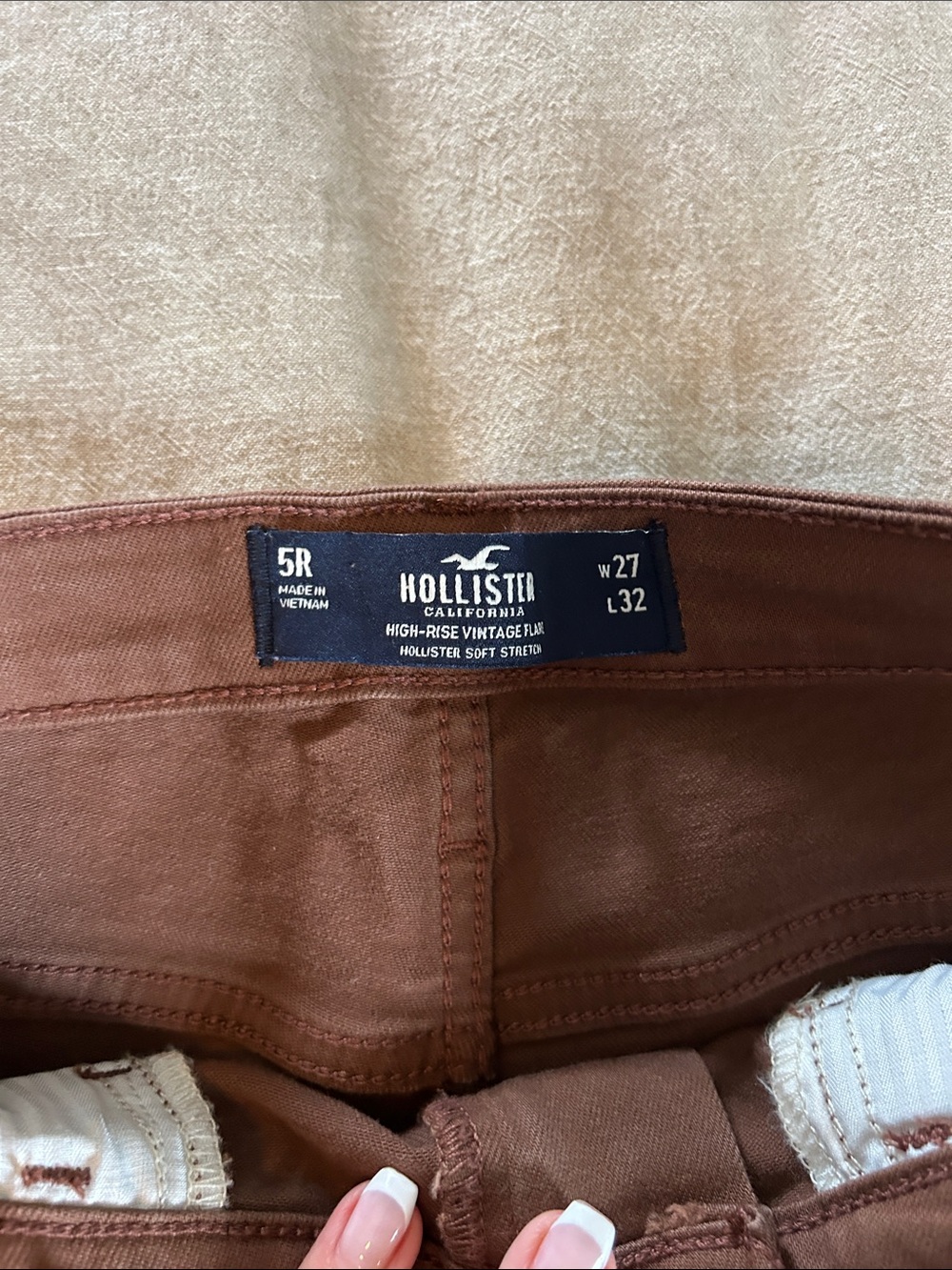 Hollister Brown Bootcut Flared Jeans - Picture 3 of 6